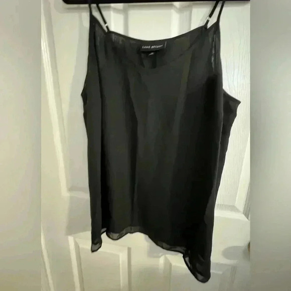 EUC Lane Bryant Classic V-neck Chiffon Cami, Size 22, Black - Picture 1 of 5